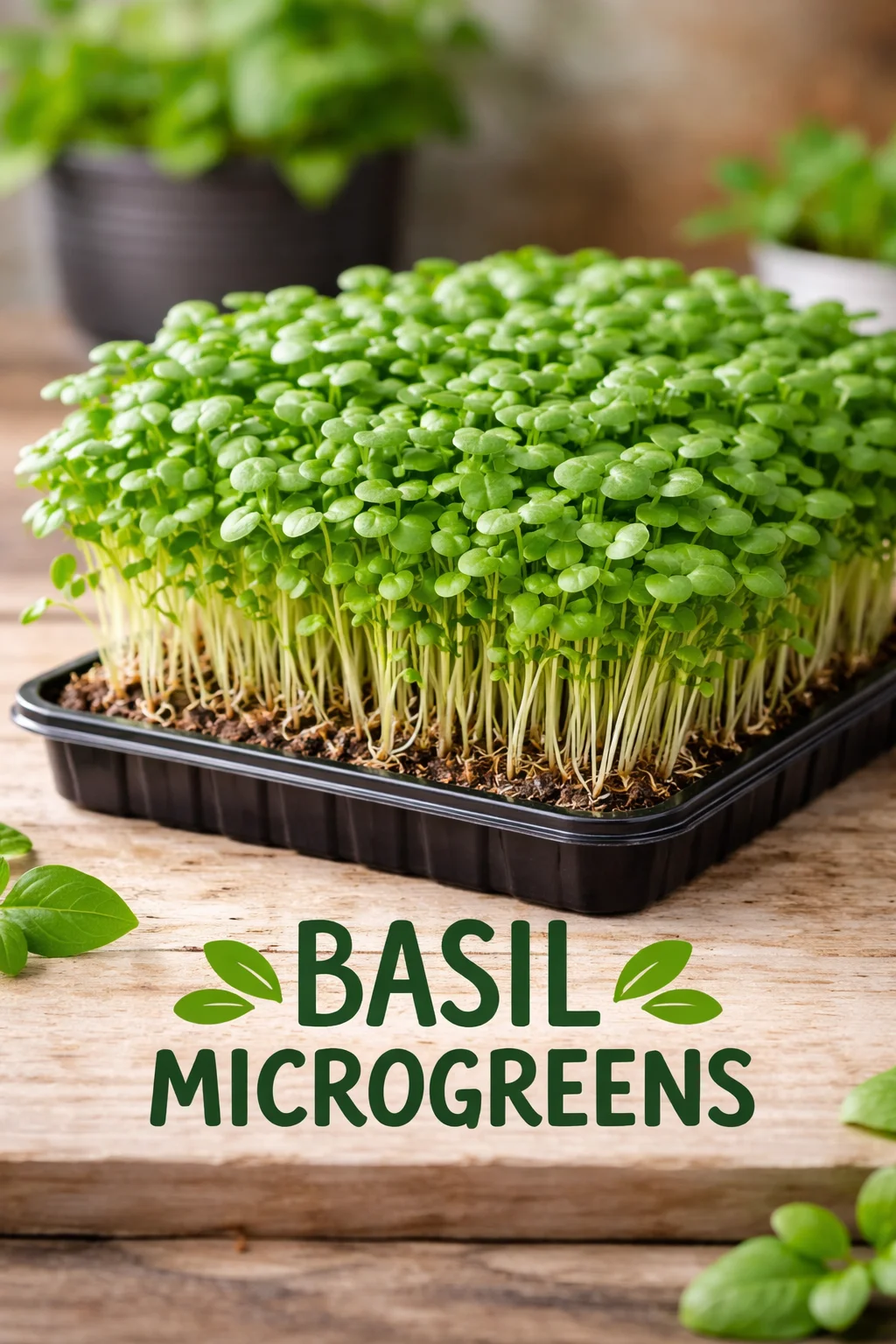 Basil – Live Microgreens - 300gm