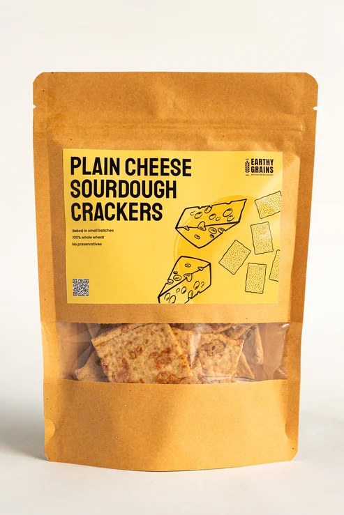 Earthy Grains Plain Cheese Crackers (100 gm)