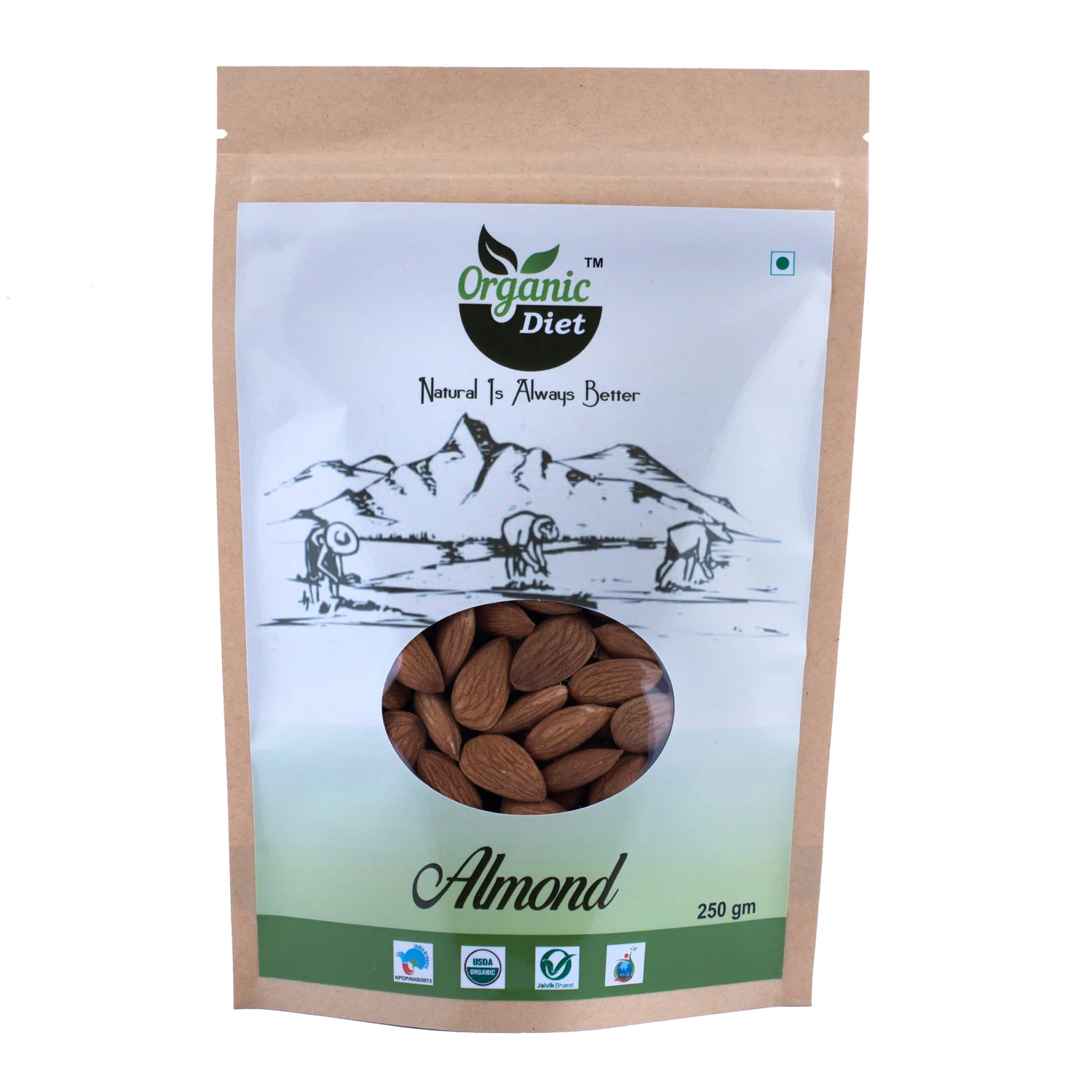 Organic Almond - 250GM