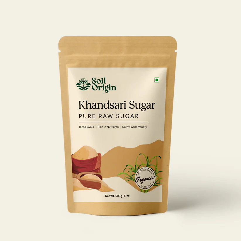 Khandsari Sugar (Raw Sugar) - 500 Gm (Pack of 2)