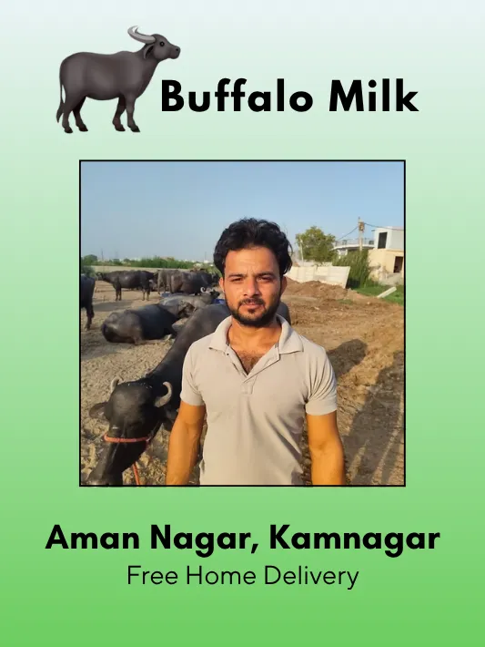Pure Buffalo Milk 500 ml From - Aman Kamnagar