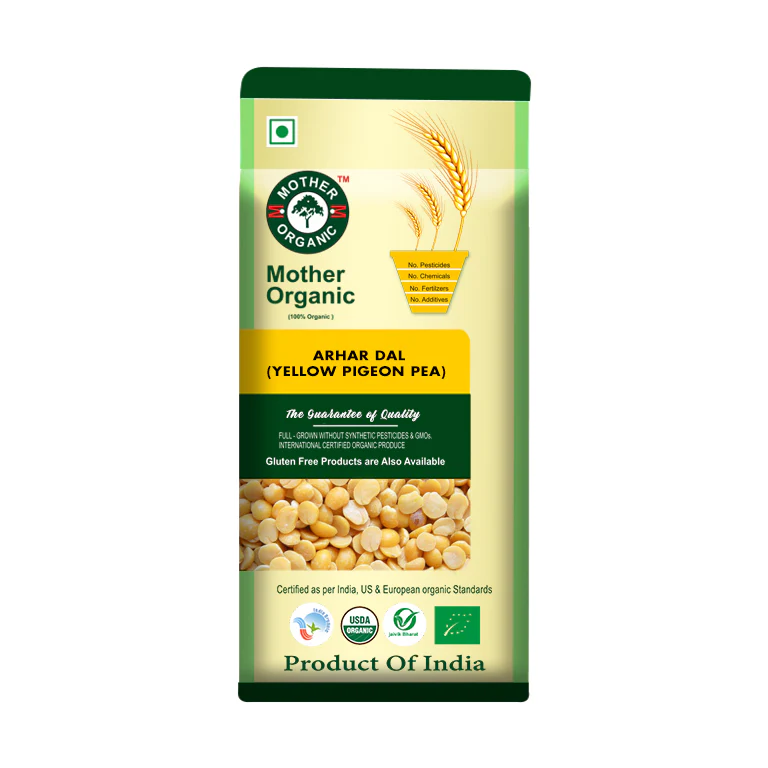Mother Organic Arhar Dal - 1kg