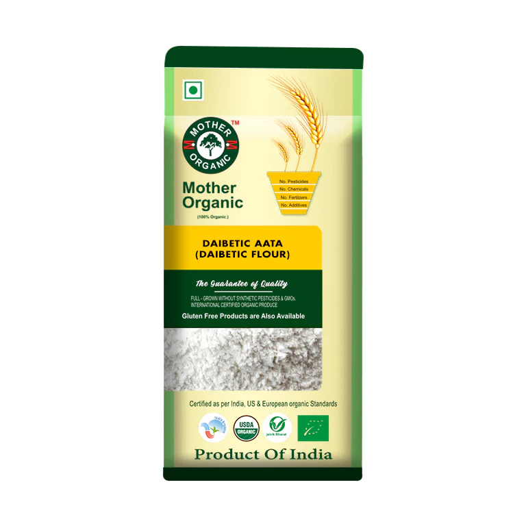 Mother Organic Daibetic Atta - 1kg