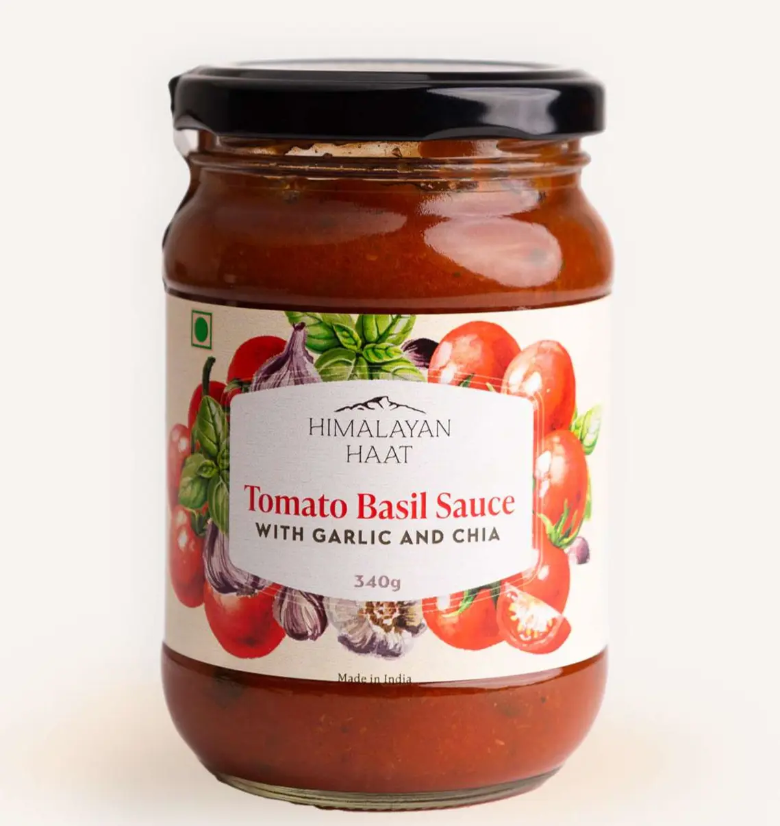 Tomato Basil Sauce With Garlic and Chia - 340gm