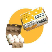 Eggoz Farm Fresh High Protein White Eggs - 6 Pieces