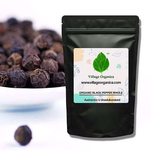 Village Organica whole black pepper - 500 gm