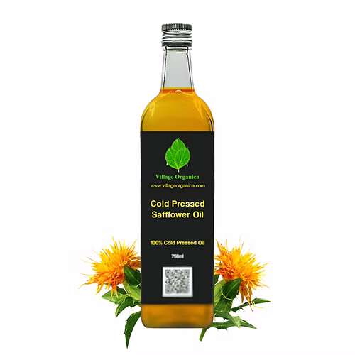 Village Organica cold pressed safflower oil - 750 ml