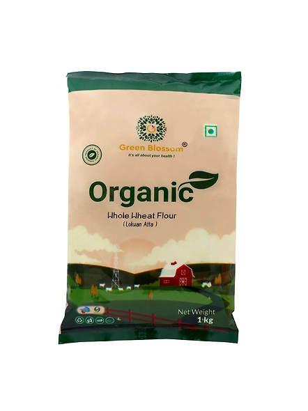 Green Blossom Organic Wheat Flour (Lokwan) - 1 Kg