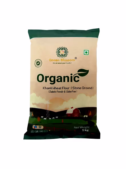 Green Blossom Organic Wheat Flour (Khapli) - 1 Kg