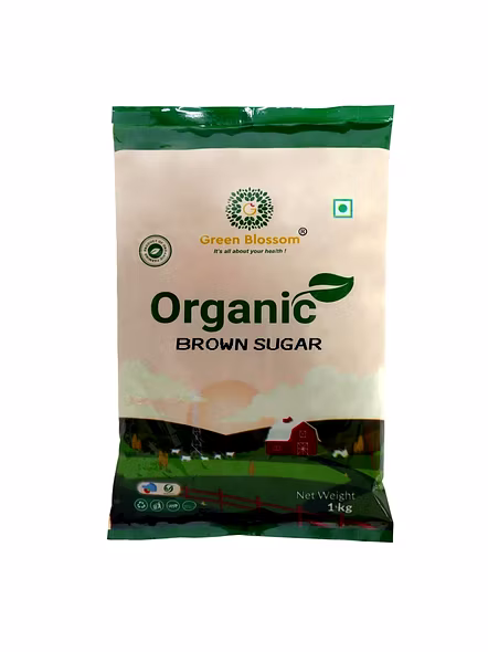  Green Blossom Organic Brown Sugar (Desi Khand) - 1 Kg