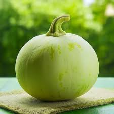 Round Bottle Gourd (Gol Loki) - (500gm) From Fresh Farm