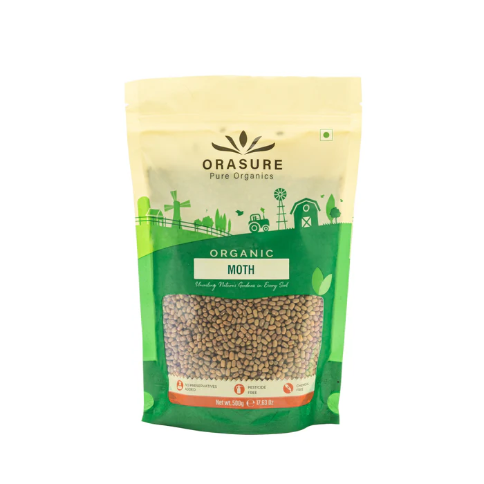 Orasure Organic Moth Beans 500g (Pack of 3)| High Protein & Fiber