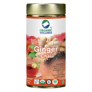 Organic Wellness Ginger Chai 100 grams Tin Pack