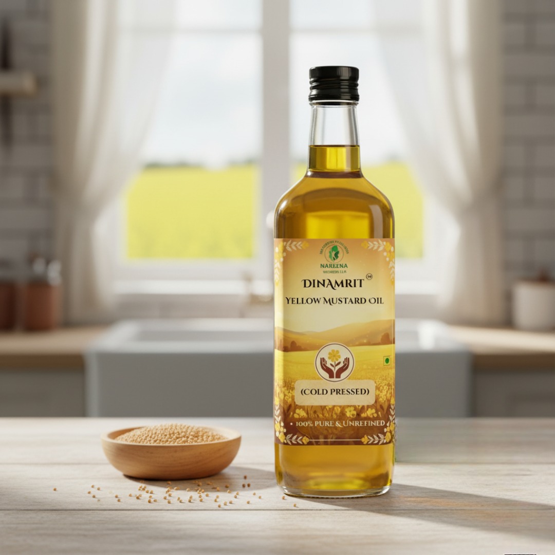 Wood Pressed Pure Yellow Mustard Seeds Oil