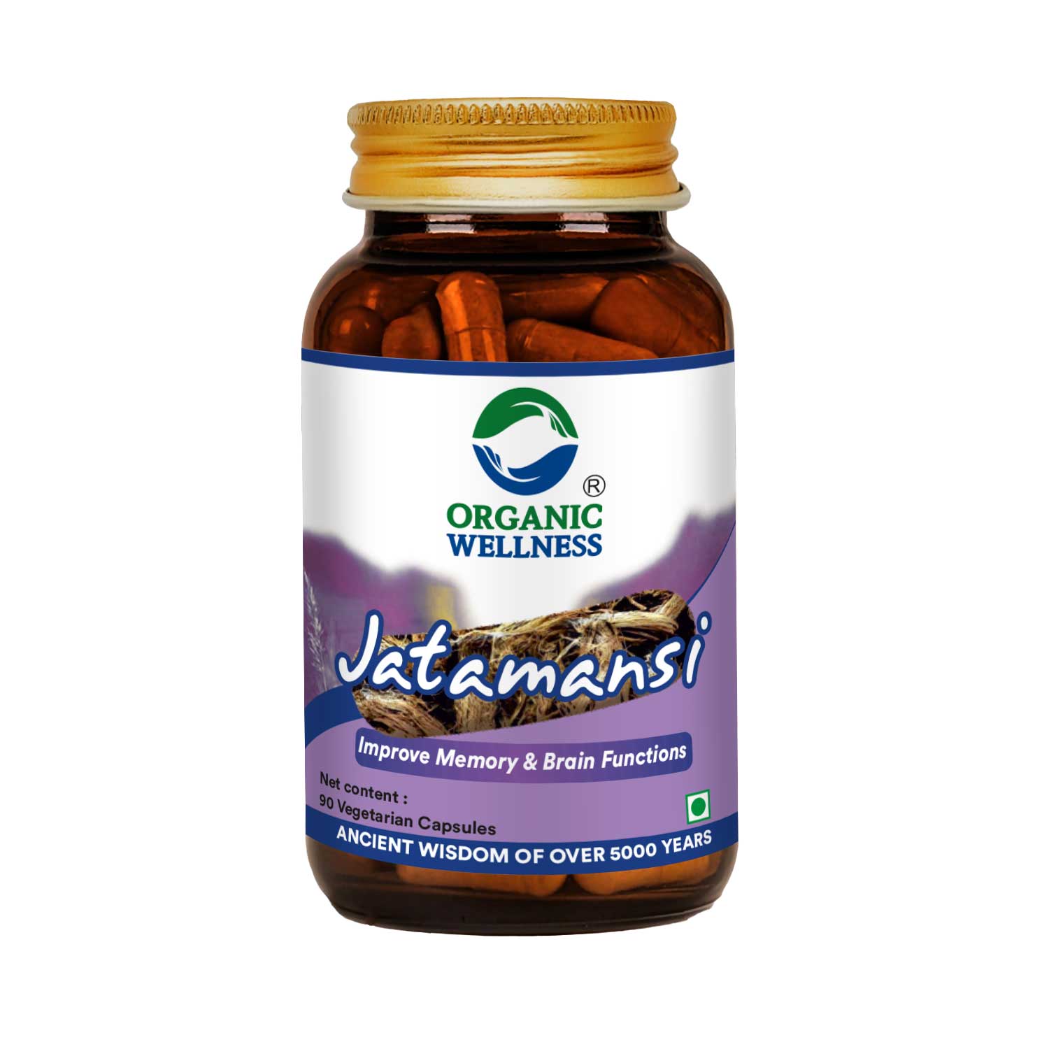 Jatamansi 90 Vegetarian Capsules
