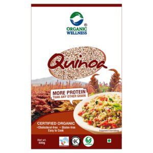 Organic Wellness Quinoa| Enriched with Proteins, Fibre, Minerals 500 gm