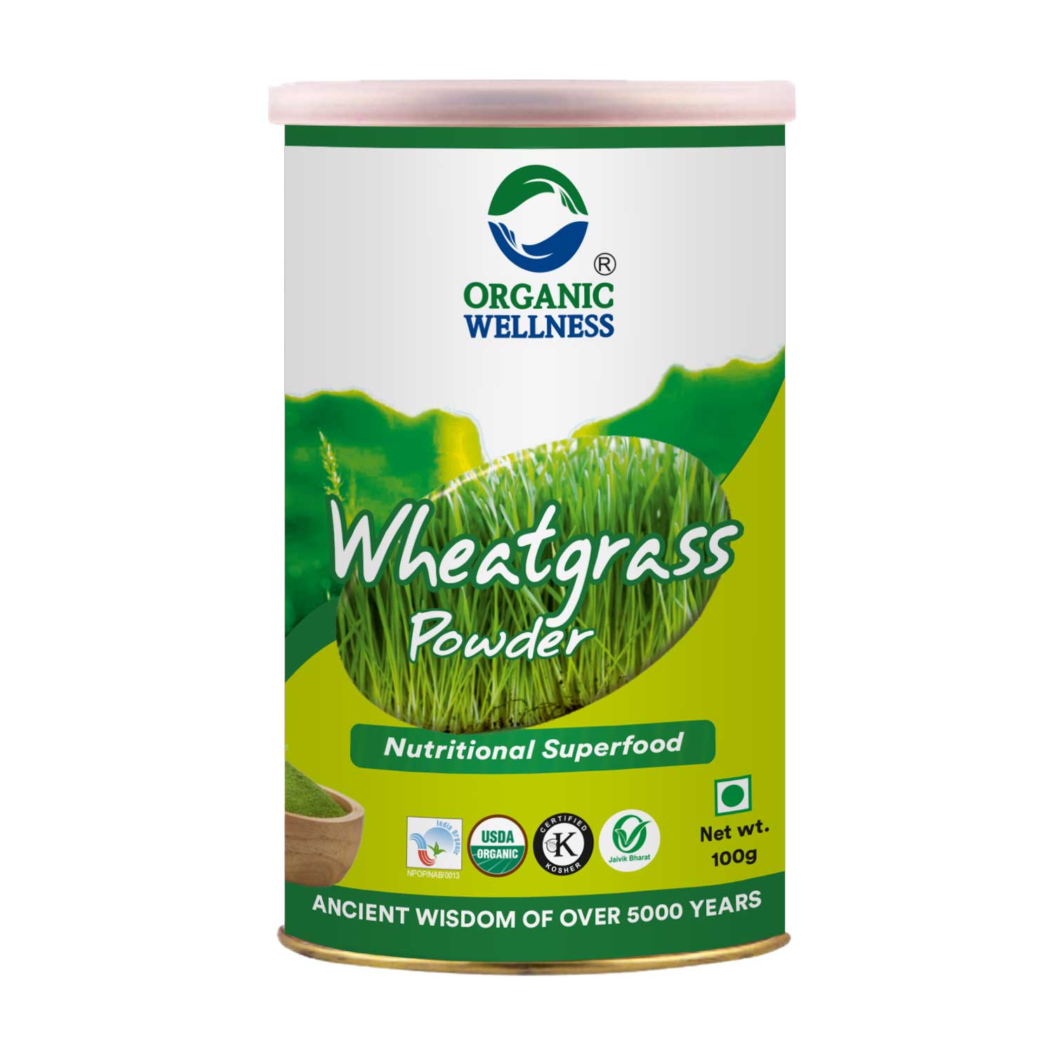 Organic Wellness Wheatgrass Powder - 100 gm