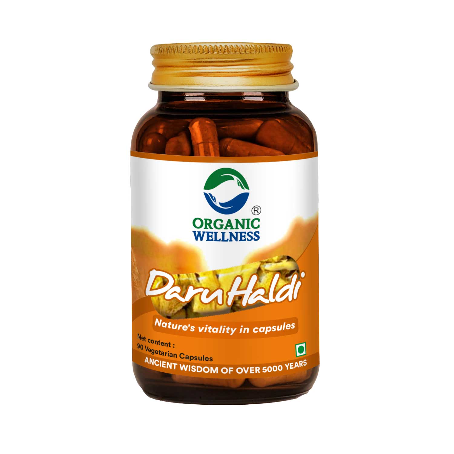 Daru Haldi 90 Vegetarian Capsules