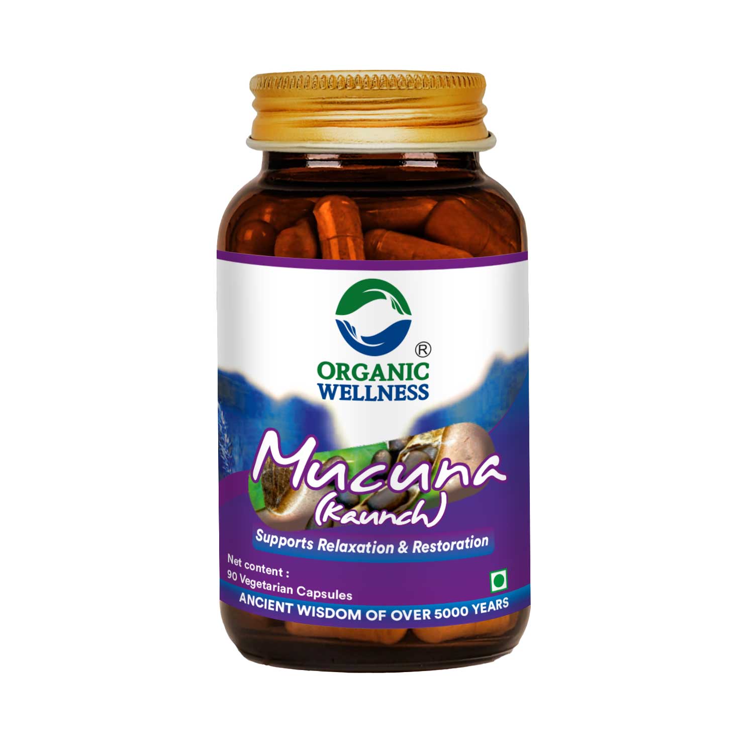 Mucuna Kaunch 90 Vegetarian Capsules