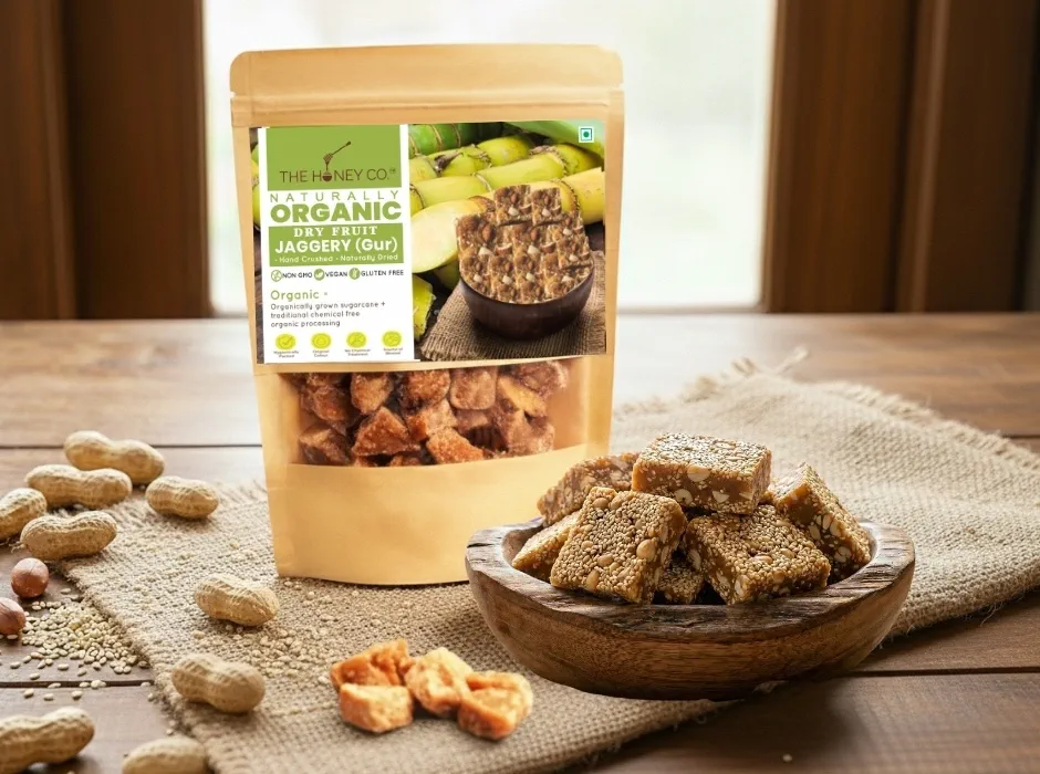 THE HONEY CO. Organic Dry Fruit Jaggery (Gur) 