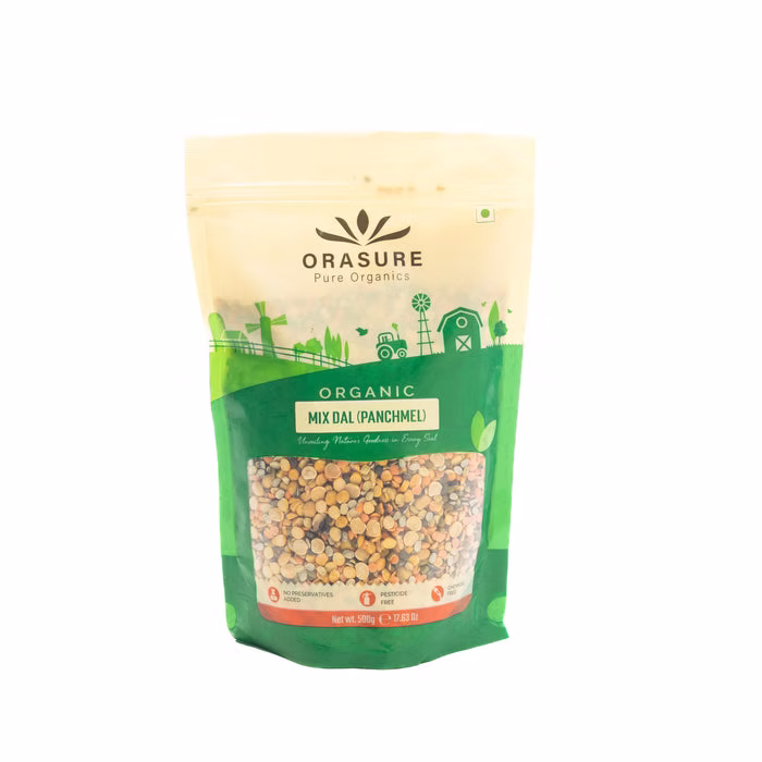 Orasure Organic Mix Dal - 500g (Pack of 3)| Blend of Lentils