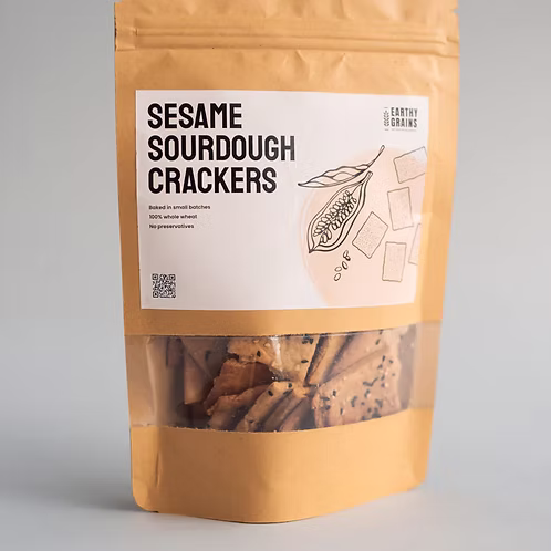 Earthy Grains Sesame Sourdough Crackers (100 gm)